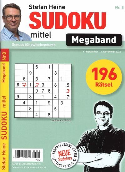 SUDOKU MITTEL MEGABAND 8/2022
