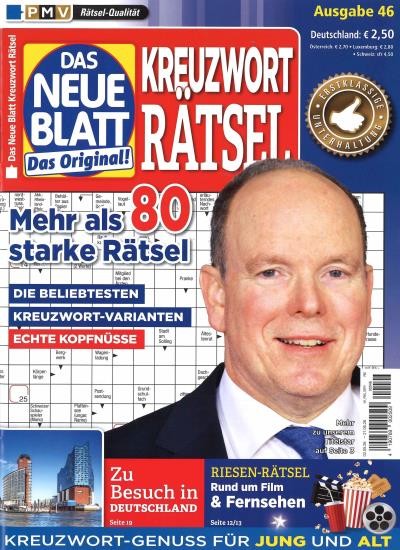 DAS NEUE BLATT KREUZWORT RÄTSEL 46/2026