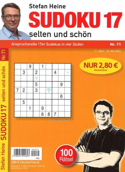 SUDOKU 17 71/2023