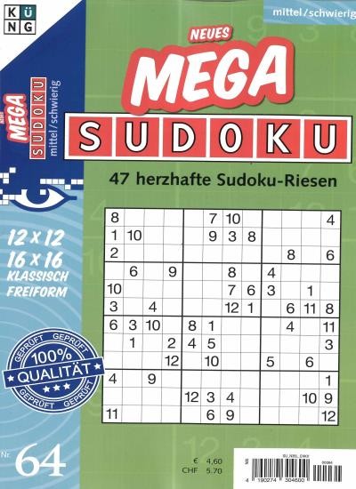 NEUES MEGA SUDOKU 64/2026