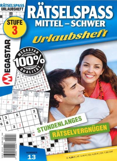 MEGASTAR RÄTSELSPASS MITTEL-SCHWER 13/2023