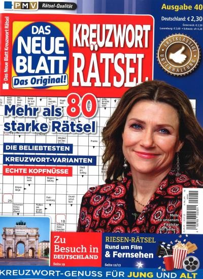DAS NEUE BLATT KREUZWORT RÄTSEL 40/2025