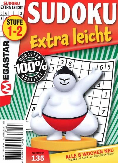 SUDOKU EXTRA LEICHT 135/2023