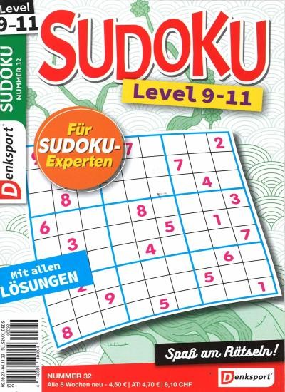 SUDOKU LEVEL 9-11 32/2023