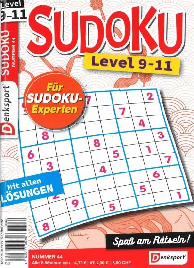 SUDOKU LEVEL 9-11 44/2025