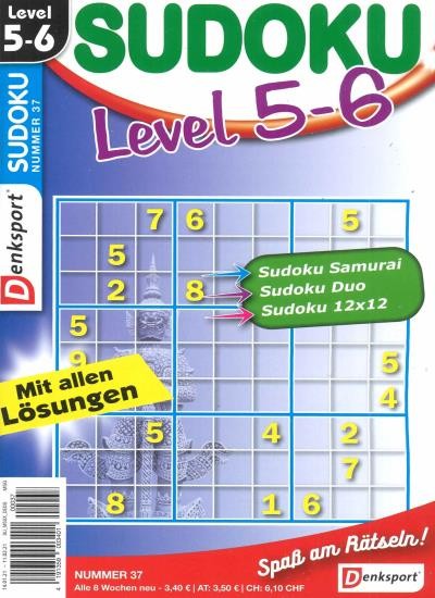 SUDOKU LEVEL 5-6 37/2021