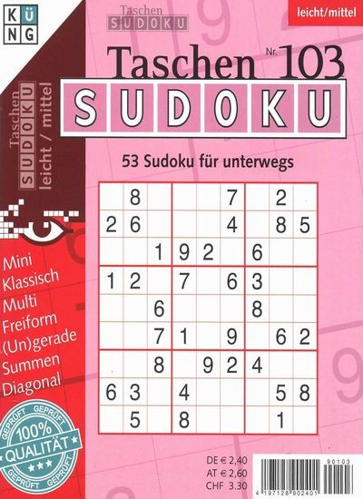 TASCHEN-SUDOKU 103/2019