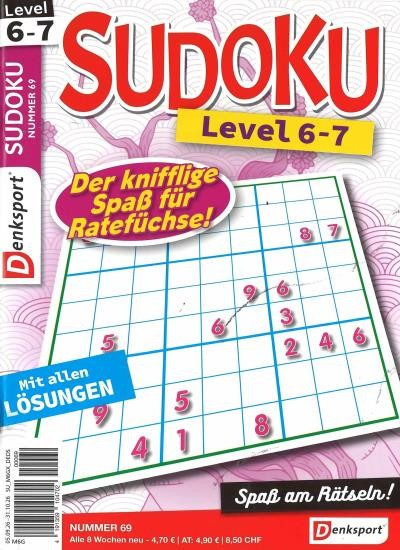 SUDOKU LEVEL 6-7 69/2026