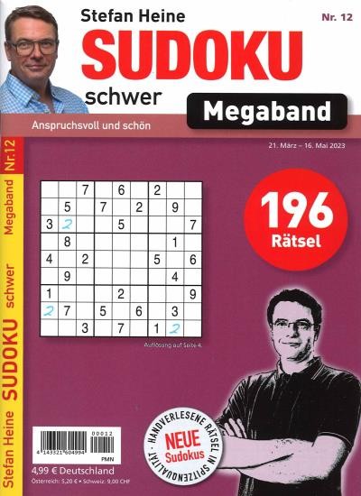 SUDOKU SCHWER MEGABAND 12/2023