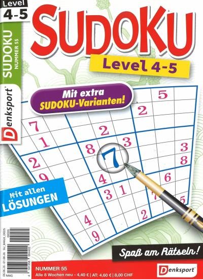 SUDOKU LEVEL 4-5 55/2026