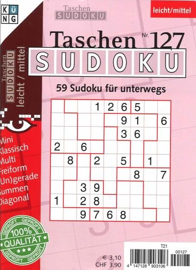 TASCHEN-SUDOKU 127/2023