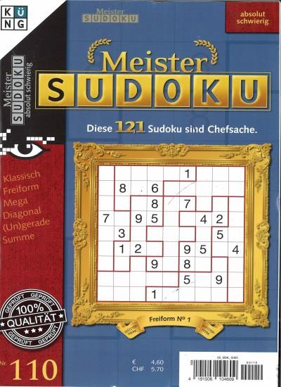 MEISTER SUDOKU 110/2026