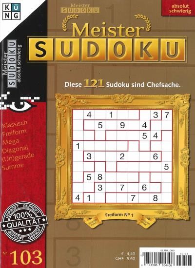 MEISTER SUDOKU 103/2025