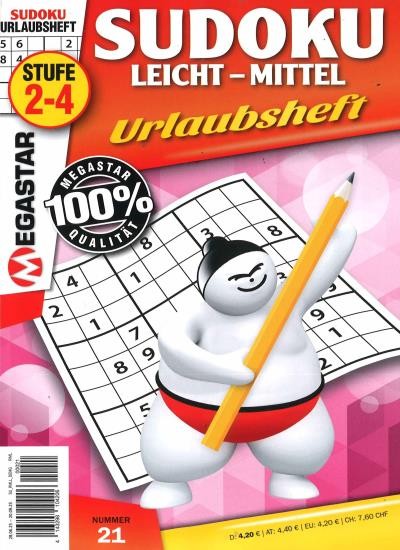 MEGASTAR SUDOKU LEICHT-MITTEL 21/2025