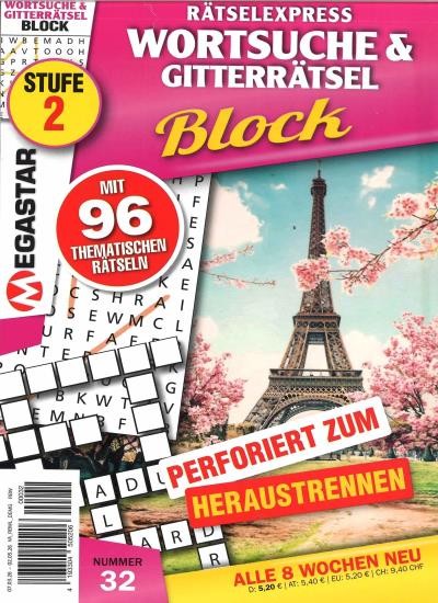 WORTSUCHE & GITTERRÄTSEL BLOCK 32/2026