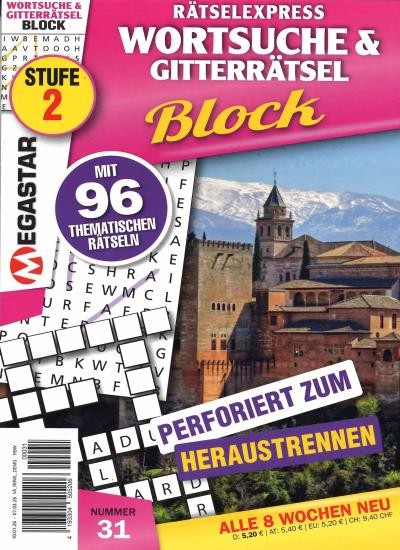 WORTSUCHE & GITTERRÄTSEL BLOCK 31/2026