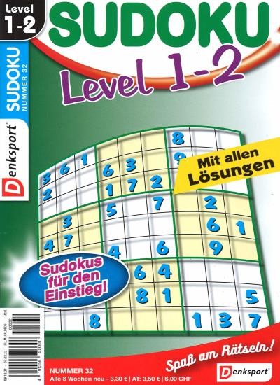 SUDOKU LEVEL 1-2 32/2021