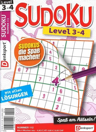 SUDOKU LEVEL 3-4 112/2026