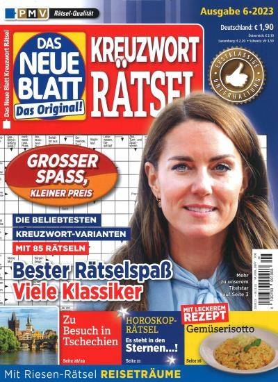 DAS NEUE BLATT KREUZWORT RÄTSEL 6/2023