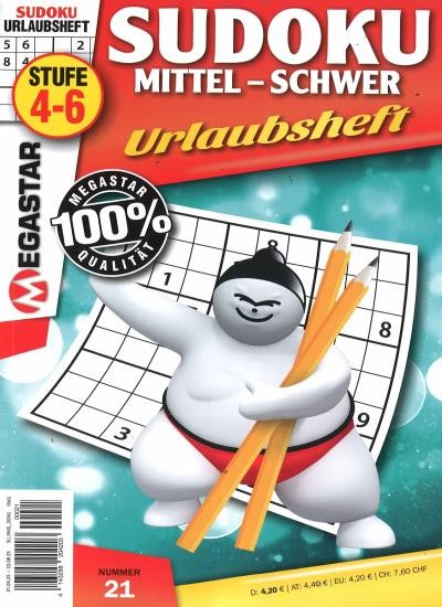 MEGASTAR SUDOKU MITTEL-SCHWER 21/2025