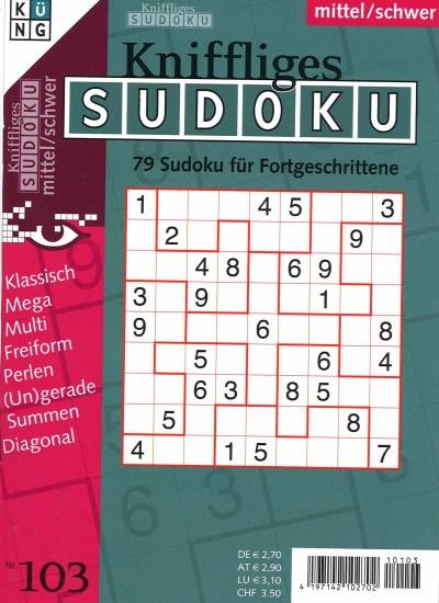 KNIFFLIGES SUDOKU 103/2021