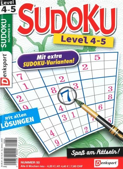 SUDOKU LEVEL 4-5 50/2025