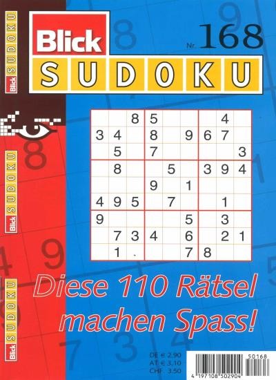 BLICK SUDOKU 168/2019