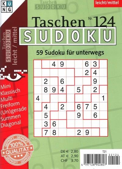 TASCHEN-SUDOKU 124/2023