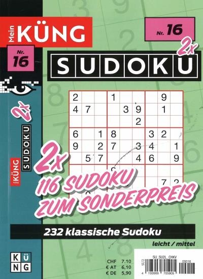 MEIN KUENG SUDOKU 2X 16/2026
