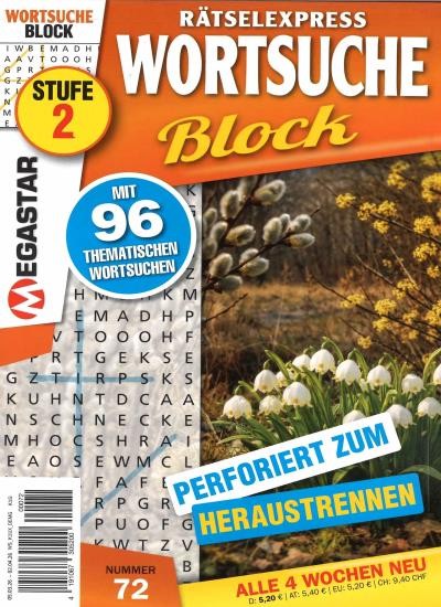 WORTSUCHE BLOCK 72/2026